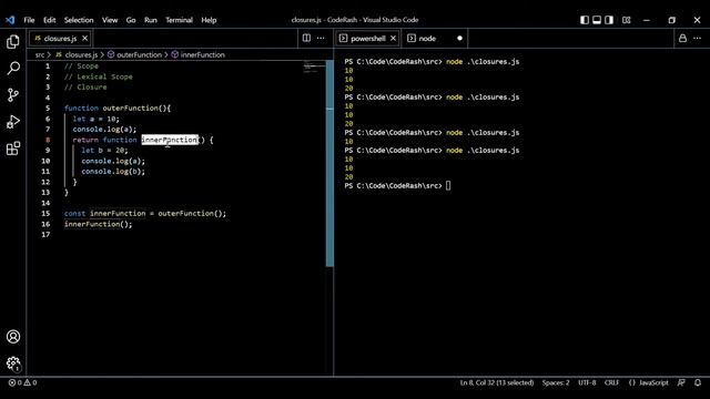 All you need to know about Closures in JS | Bonus: Function Currying | CodeRash with Gaurav