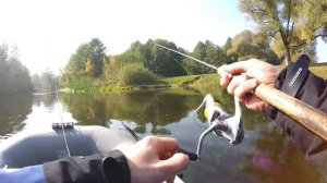 ЛОВЛЯ ЩУКИ на ДЖИГ осенью на ВЕРХНЕМ ПСЛЕ . Октябрь 2021