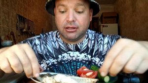 МУКБАНГ СКУМБРИЯ запечёная/ОБЖОР субботний