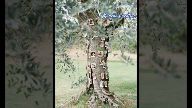 Unique way to display family photos | beautiful ideas | family photos collage decor your home |