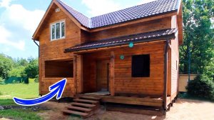 Дом из бруса под усадку из бруса 7х9 м² в СНТ «Дунай»