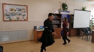 Национальный танец Сабины и Гисмета Мамедовых. Библиотека № 15