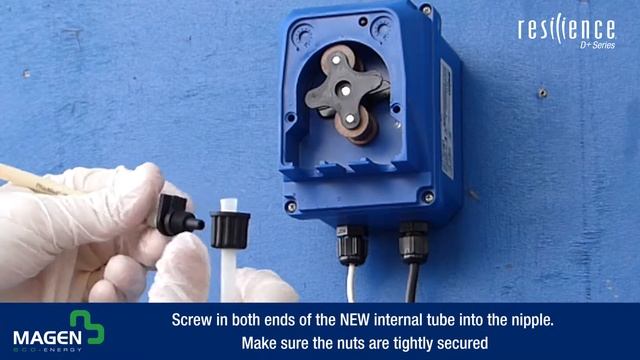 Salt water chlorination - Replacing Dosing Acid Pump Internal Tube Resilience D Plus смотреть онлайн