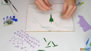 Как создать брошь с цветами I DIY I Лаванда из полимерной глины I Polymer clay