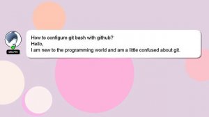 How to configure git bash with github?