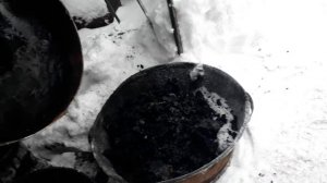 Чистка буржуйки на отработке, что внутри!!!