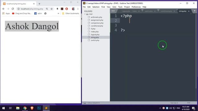 PHP STRING OPERATORS