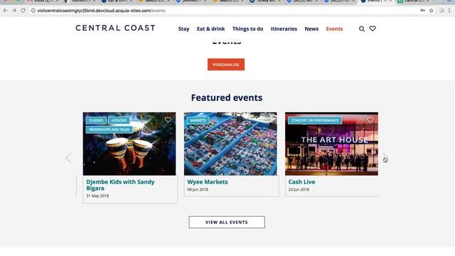 Events Carousel смотреть онлайн