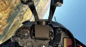 Вылет на Mirage 5F в VR шлеме в War Thunder.