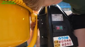 Компактная бетономешалка на 140л с чугунным венцом. Бетоносмеситель REDVERG RD-CM140N