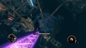 Saints Row 3 - Base Jump from highest building in the game in a cat suit!