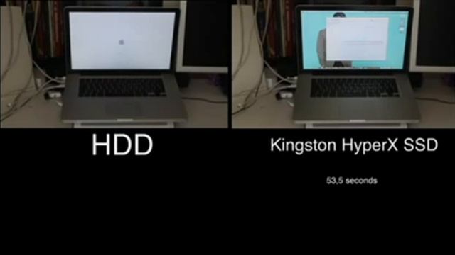 Hdd versus Kingston SSD in Apple Macbook Pro 2008 смотреть онлайн