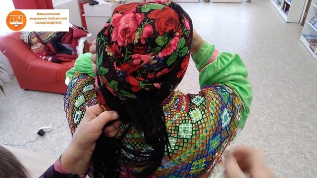 Как повязать мордовский платок. Этно-студия _Истоки_.mp4