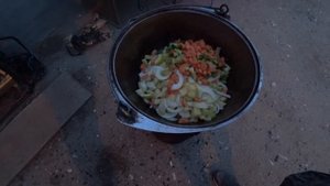 овощное рагу в казане
