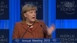 Davos 2013 - Special Address by Angela Merkel, Federal Chancellor of Germany