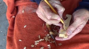 Whittling The Miniature Cowboy Part 1