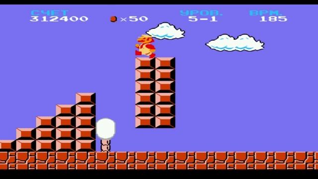 Super Mario Bros. (1985,NES) - Full walkthrough