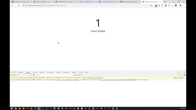 How to detect Online User Presense (Counter) with Firebase смотреть онлайн