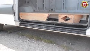 Накладка на порог боковой двери Mercedes Benz Sprinter 2006 2013