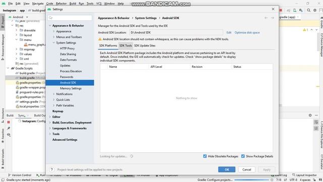 Failed to Build Tools revisio 30.0.3