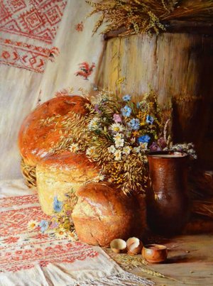 "В доме пахнет хлебом, мёдом и цветами..." Натюрморты художника Юрия Николаева.