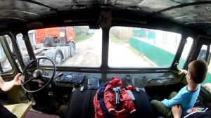 Поездка по городу за моторной лодкой на Автодоме ГАЗ 66