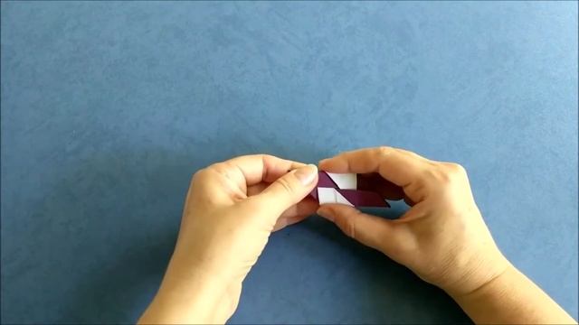 Красивый браслет оригами из бумаги. Origami paper bracelet