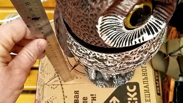 Визуальный отпугиватель птиц Сова. - отпугивает: голубей, воробьев, ворон, чаек, дятлов и др. птиц; смотреть онлайн