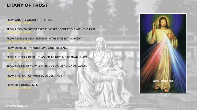 LITANY OF TRUST - Powerful Prayer to fight suicide, to trust in GOD and for deliverance!!! смотреть онлайн
