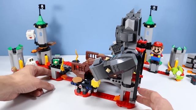 LEGO Super Mario Bowser's Castle Boss Battle with Whomp's Lava Trouble смотреть онлайн