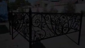 Красивая оградка. Холодная ковка.