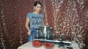 Готовим компот из кизила на зиму ,быстрый способ!