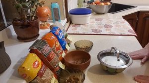 Полезный, питательный завтрак... гречка с кефиром