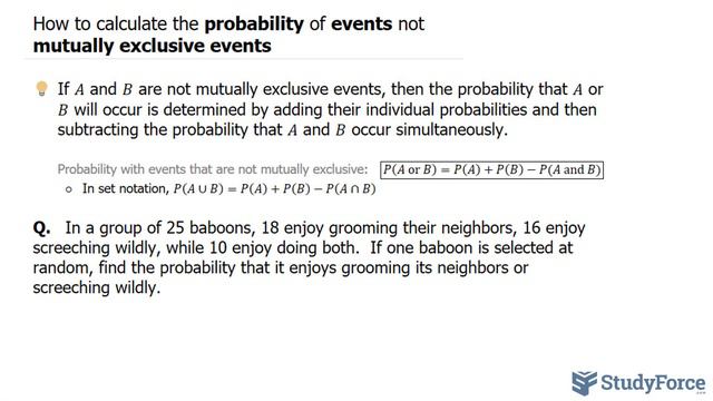 Calculate Probability of Events that are NOT Mutually Exclusive смотреть онлайн