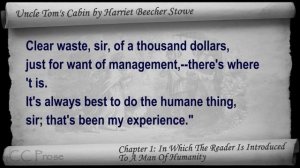 Uncle Tom's Cabin by Harriet Beecher Stowe - Chapter 01 - In Which The Reader Is Introduced To A Ma