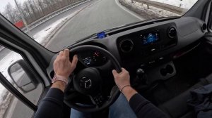 2023 Mercedes Sprinter [2.1 317 CDI 170HP] |0-100| POV Test Drive #1564 Joe Black