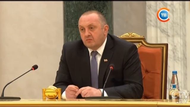 Я благодарен вам за стойкую поддержку Грузии: Георгий Маргвелашвили о визите в Беларусь смотреть онлайн