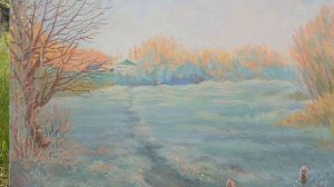 Картина «Розовое утро». холст на подрамнике. масло, 50*70 см.