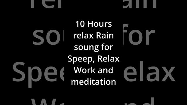 THUNDER and RAIN Sounds for Sleeping BLACK SCREEN | Sleep and Relaxation | Dark Screen Nature Sound