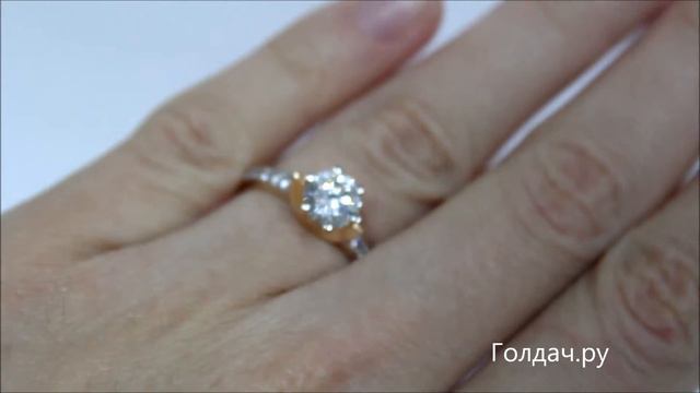 Кольцо помолвочное с фианитами z7328619 смотреть онлайн