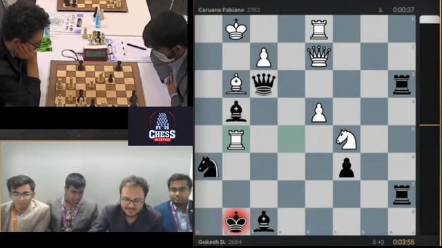 GM D Gukesh beats GM FAbiano Caruana ~ 8 wins & No Loss ~ WORLD CHESS OLYMPIAD