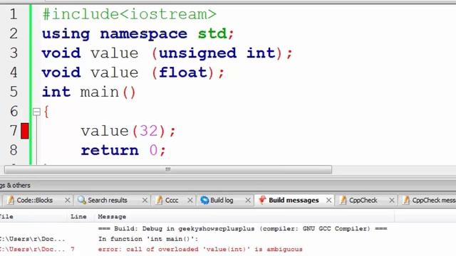 131. Function overloading Ambiguous in C++ Hindi