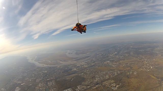 Прыжок с парашютом в Хабаровске. Тандем-прыжок смотреть онлайн