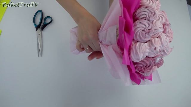 Как легко сделать букет из зефира ☆ Сладкий букет подарок своими руками ☆ Подарки DIY Buket7ruTV
