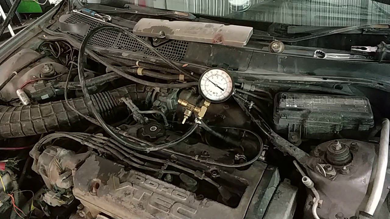 Проверка давления топливного насоса на работающем двигателе смотреть онлайн