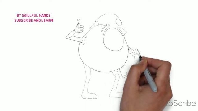 How To Draw A Mike Wazowski / Как нарисовать Майка Вазовски