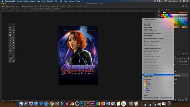 Photoshop Tutorial  Poster Estilo Avengers: Endgame  Poster Avengers: Endgames Style