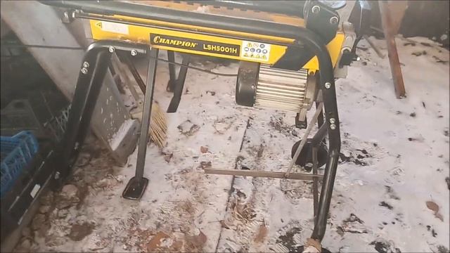 Перевозка дров в волокуше на ZV500 смотреть онлайн