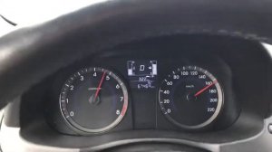 Разгон Hyundai Accent 1,6 L АКПП 6 ст. 2015 (acceleration), 195 km/h ограничитель.