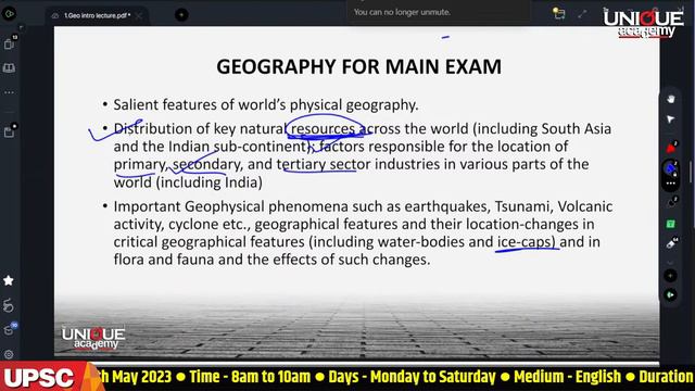 UPSC 2024 | GEOGRAPHY | Free Demo lecture By LOKESH THORAT